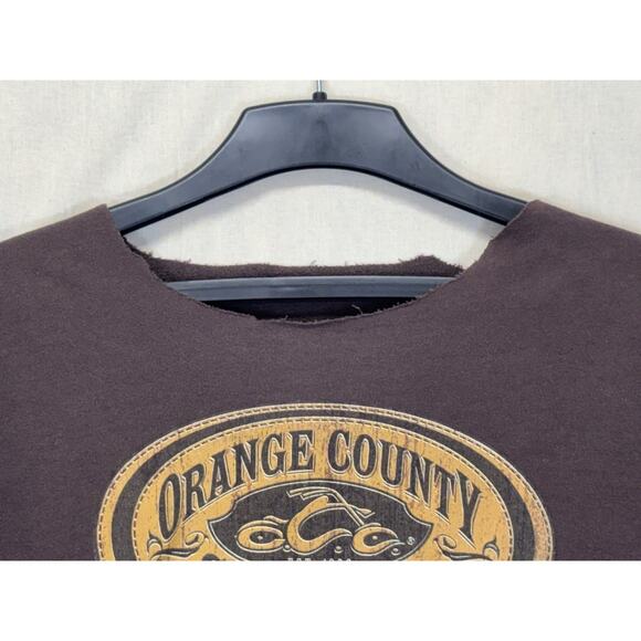 Orange County Choppers Brown Crewneck Sweatshirt Women’s M Vintage Moto - Picture 2 of 15
